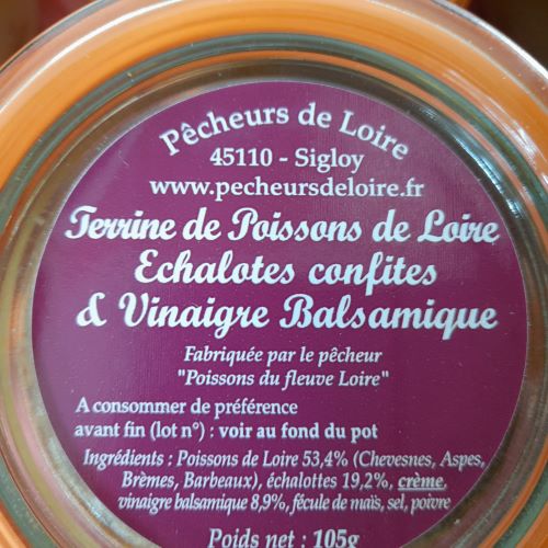 Terrine poisson échalote et vinaigre balsamique
