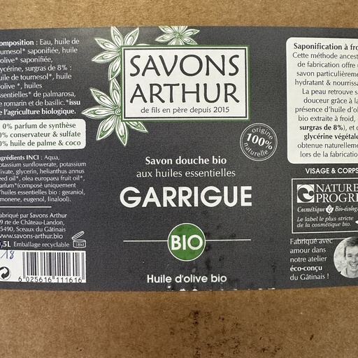 Savon liquide garrigue vrac au litre